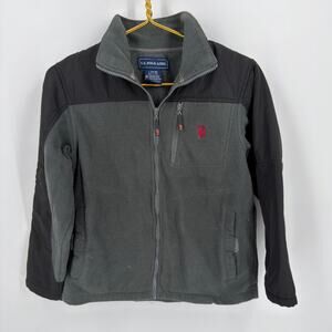 U.S. Polo Assn. Youth Fleece-Lined Zip-Up Jacket - L